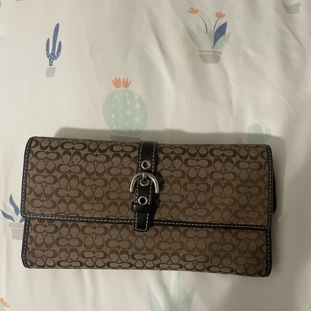 Coach Signature Checkbook Wallet Coach Signature Checkbook Wallet